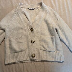 Zara Cream Knit Cardigan